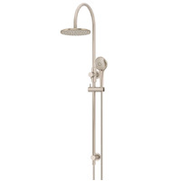 Meir Round Gooseneck Shower Set Three Function Hand Shower 200mm Rose Champagne MZ0904-CH