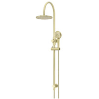 Meir Round Gooseneck Shower Set Three Function Hand Shower 200mm Rose Tiger Bronze MZ0904-PVDBB