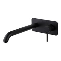 Anise Wall Tub Mixer Trim Kit Matt Black Brasshards 11SL756MT