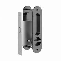 Meir Curvaé Oval Sliding Door Flush Pull Privacy Shadow MDH6-PR-PVDGM