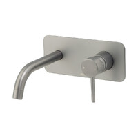 Anise Wall Plate Mixer 250Mm Spout Gun Metal Brasshards 11SL758GL