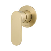 Saffron Shower Mixer Trim Kit (80Mm Backplate) Brushed Gold Brasshards 11SL952AT8