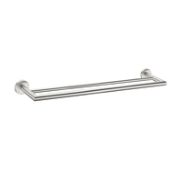Nero Tapware Dolce 700mm Double Towel Rail Brushed Nickel NR3630dBN