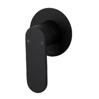 Saffron Shower Mixer Trim Kit (80Mm Backplate) Matt Black Brasshards 11SL952MT8