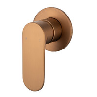 Saffron Shower Mixer (80Mm Backplate) Brushed Bronze Lead Free Brasshards 11SL952Z8F