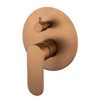 Saffron Shower Diverter Mixer Brushed Bronze Lead Free Brasshards 11SL954ZF