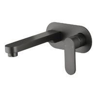 Saffron Wall Plate Mixer Trim Kit Gun Metal Lead Free Brasshards 11SL955GTF