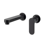 Saffron Dual Wall Plate Mixer Trim Kit Matt Black Lead Free Brasshards 11SL955MTEF