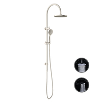 Nero Tapware Opal Shower Set With Air Shower Brushed Nickel NR251905bBN
