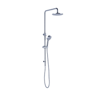 Nero Tapware Vibe Square  2 In 1 Shower Set Chrome NR200705cCH