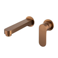 Saffron Dual Wall Plate Mixer Brushed Bronze Lead Free Brasshards 11SL955ZLEF