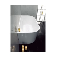 NAGA 1700 Freestanding Acrylic Bath Tub Bathroom Bathtub Cortona White BTE-1700