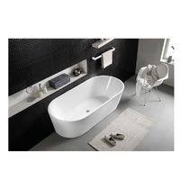 NAGA 1700 Freestanding Acrylic Bath Tub Bathroom Bathtub Prato White BTA-1700