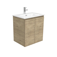 Fienza Joli Edge Bathroom Vanity 600 Wall Hung Vanity Scandi Oak JOL60S