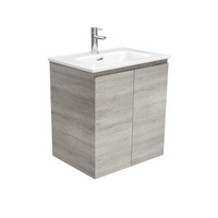 Fienza Joli Edge Bathroom Vanity 600 Wall Hung Vanity Industrial Grey JOL60X
