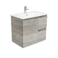Fienza Joli Edge Bathroom Vanity 750 Wall Hung Vanity Industrial Grey JOL75XR