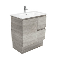 Fienza Joli Edge Bathroom Vanity 750 Vanity on Kickboard Industrial Grey JOL75XKR