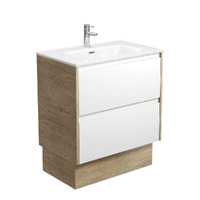 Fienza Joli Amato 750 Bathroom Vanity on Kickboard Scandi Oak Panels JOL75BWSK