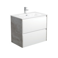 Fienza Joli Amato 750 Bathroom Vanity Wall Hung Vanity Industrial Grey Panels JOL75BWX