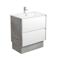 Fienza Joli Amato 750 Bathroom Vanity on Kickboard Industrial Grey Panels JOL75BWXK