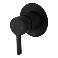 Aloe Shower Mixer (80Mm Backplate) Matt Black Brasshards 11SL972M8