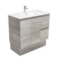 Fienza Joli Edge 900 Bathroom Vanity on Kickboard Industrial Grey JOL90XK