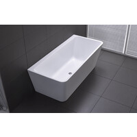 Best BM Bath Tub Back to Wall Bathroom Bathtub 1400mm White Florence BTF1400