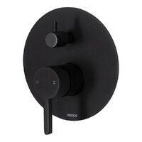 Aloe Shower Diverter Mixer Matt Black Brasshards 11SL974M