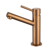Anise Eco Basin Mixer Upswept Spout Brushed Bronze Lead Free Brasshards 11SL997ZLF