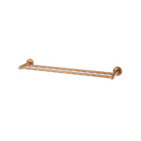 Chia Double Towel Rail 600Mm Brushed Bronze Brasshards 13RDR601Z