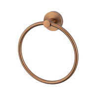 Chia Towel Ring Brushed Bronze Brasshards 13RTR01Z