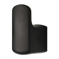 Sandalwood Robe Hook Matt Black Brasshards 13SA201M