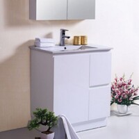 Best BM Bathroom Vanity Cabinet Freestanding 750 mm Gloss White BVN-750