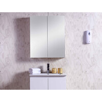 Best BM Bathroom Vanity Mirror Cabinet 600mm Medicine Cupboard Wall Hung Two Doors with Mirrors BMC-600