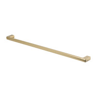 Sandalwood Single Towel Rail 800Mm Brushed Gold Brasshards 13SA204A