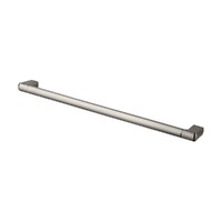 Sandalwood Single Towel Rail 600Mm Brushed Nickel Brasshards 13SA205B