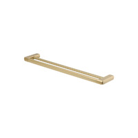 Sandalwood Double Towel Rail 600Mm Brushed Gold Brasshards 13SA208A