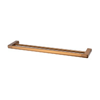 Sandalwood Double Towel Rail 600Mm Brushed Bronze Brasshards 13SA208Z