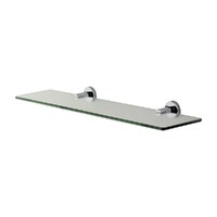 Cedar Glass Shower Shelf 450Mm Chrome Brasshards 13ZSH004