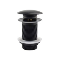 32Mm Dome Pop Up Waste Matt Black Mixx Tapware & Accessories Brasshards 9WA035M