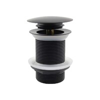 40Mm Dome Pop Up Waste Matt Black Mixx Tapware & Accessories Brasshards 9WA037M