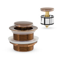 Bath Pop Up Waste 40Mm With Pullout Centre Brushed Bronze Mixx Tapware & Accessories Brasshards 9WA051Z