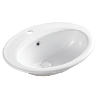 Fienza Lacy Fully Inset Basin One Tap Hole Vitreous China RB506A