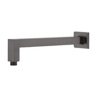 Lexi Shower Arm 400mm Square Brushed Carbon Phoenix Tapware LE6000-31