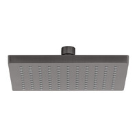 Lexi Shower Rose 200mm Square Brushed Carbon Phoenix Tapware LE5100-31