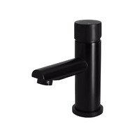 Meir Bathroom Basin Mixer Tap Round Pinless Matte Black MB02PN