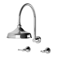 Nostalgia Lever Shower Set Chrome Phoenix Tapware NS121L CHR