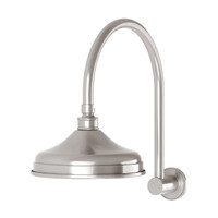 Nostalgia Vintage Shower Arm & Rose Brushed Nickel Phoenix Tapware NS125-40