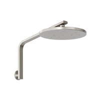 Oxley High-Rise Shower Arm & Rose - 4 Star Brushed Nickel Phoenix Tapware 610-5304-40