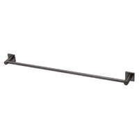 Radii Single Towel Rail 800mm Square Plate Phoenix Tapware RS803-31